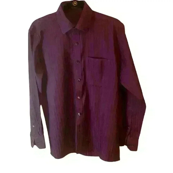 Louis Philippe Purple Button Down Shirt Size 40 - Picture 1 of 3